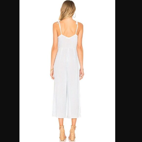 NWT Tularosa Jaqueline Jumpsuit in Blue Stripe | size L - Picture 3 of 11